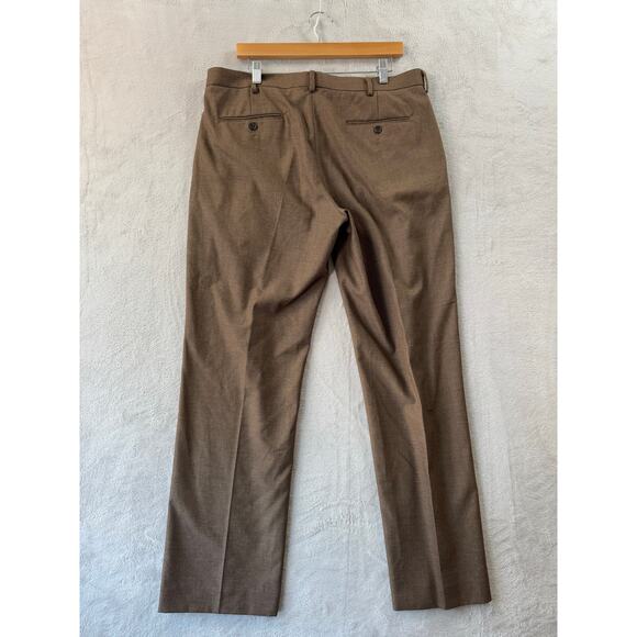 Murano Zac Fit Mens 36x32 Tan Brown Dress Pants Trousers Ultimate Modern Comfort - Picture 2 of 8